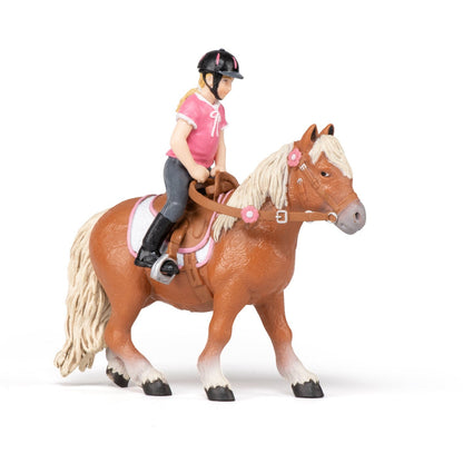 Shetland Pony Figure with Saddle
