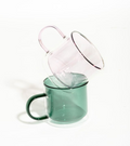Set de Tasses Double Paroi en Borosilicate Pair-a-tea Rose-Vert