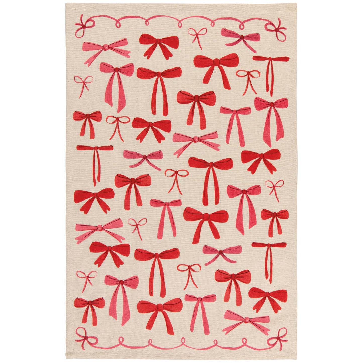 Jubilee Bowtique tea towel in woven cotton