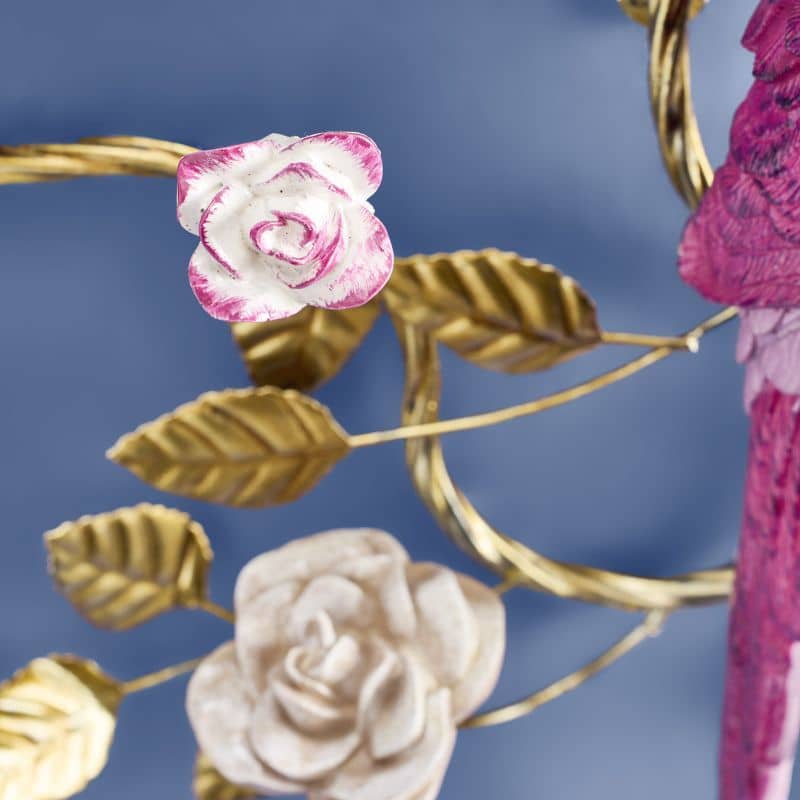 Papegaai wandlamp, oranje/roze