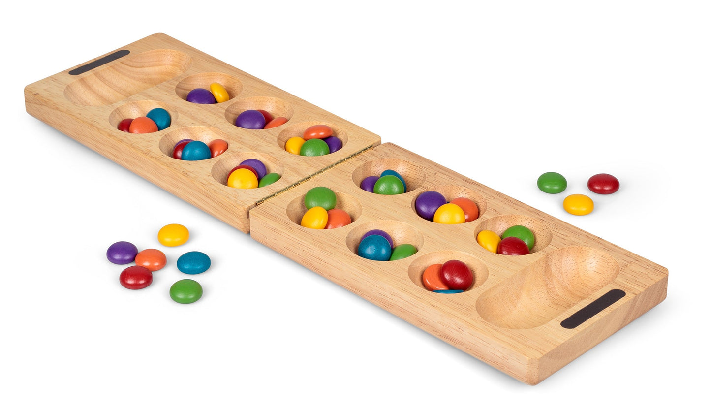 JEU DE MANCALA EN BOIS