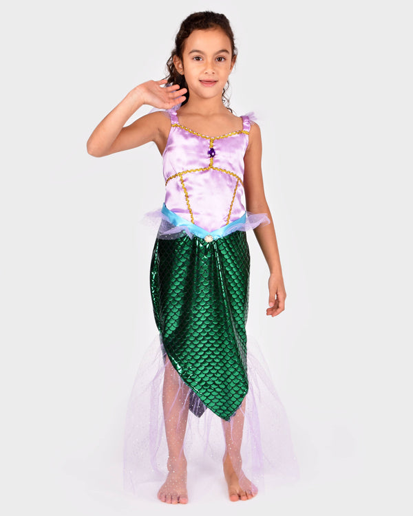 Mermaid dress 110-116 cm for children aged 4-6 years