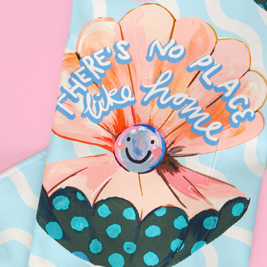 Dishcloth "Nothing beats home"