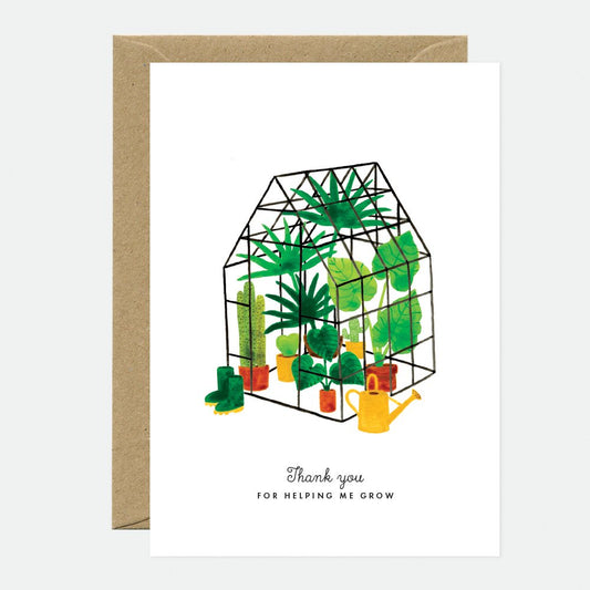 Mini greenhouse - Thank you card