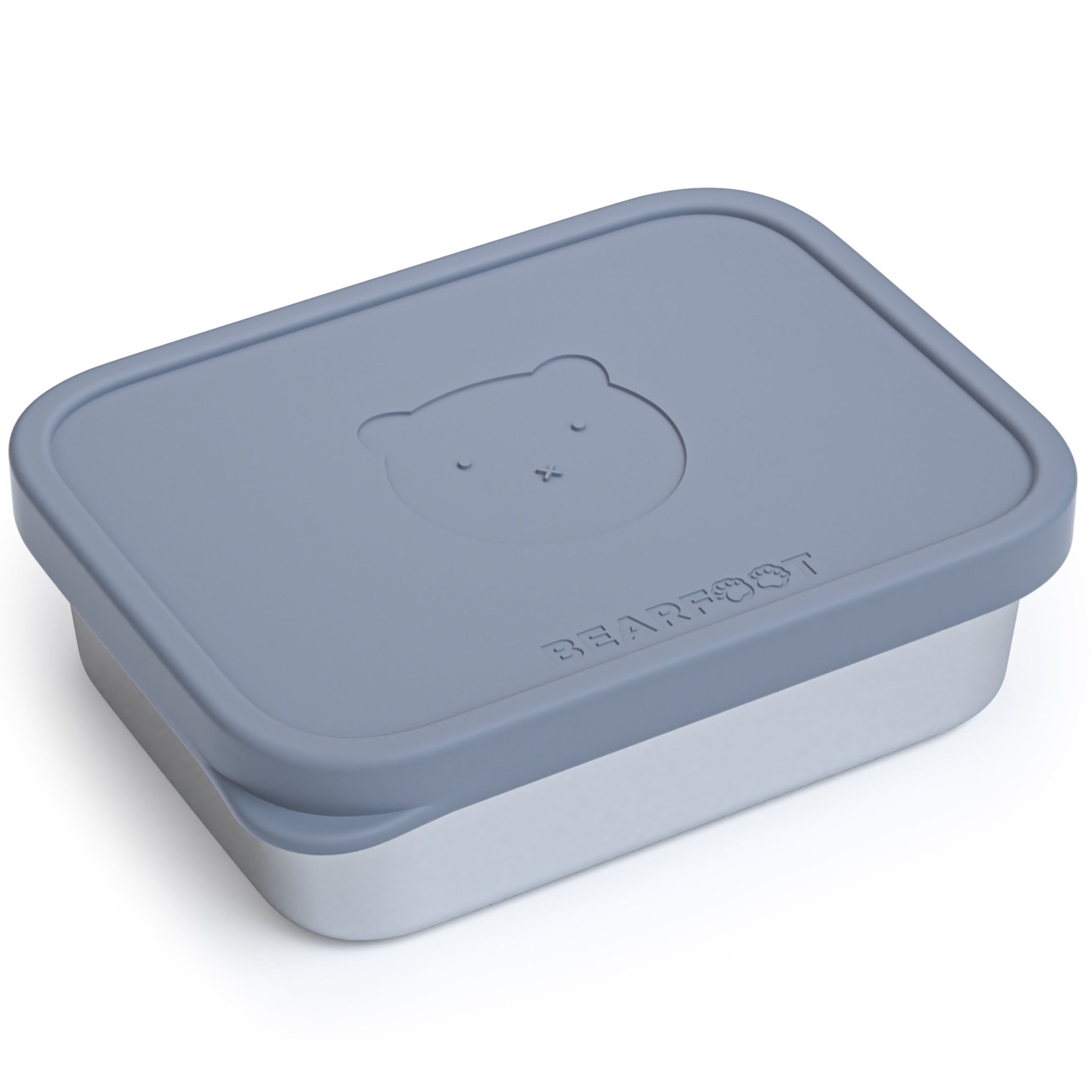 Kids' Stainless Steel Lunch Box with Silicone Insert - Blue