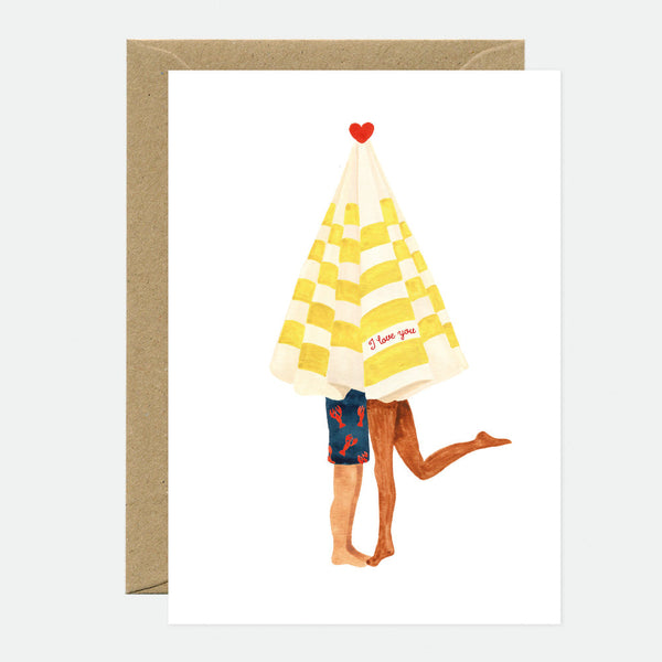 Beach Umbrella - Greeting Card