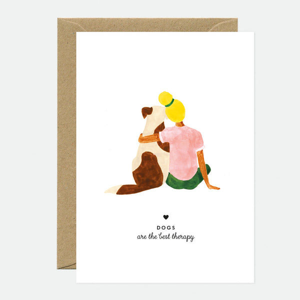Dog Therapy - Greeting Card