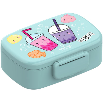 Kids' Bento Box with Compartments, Leakproof - BubbleTea, Mint