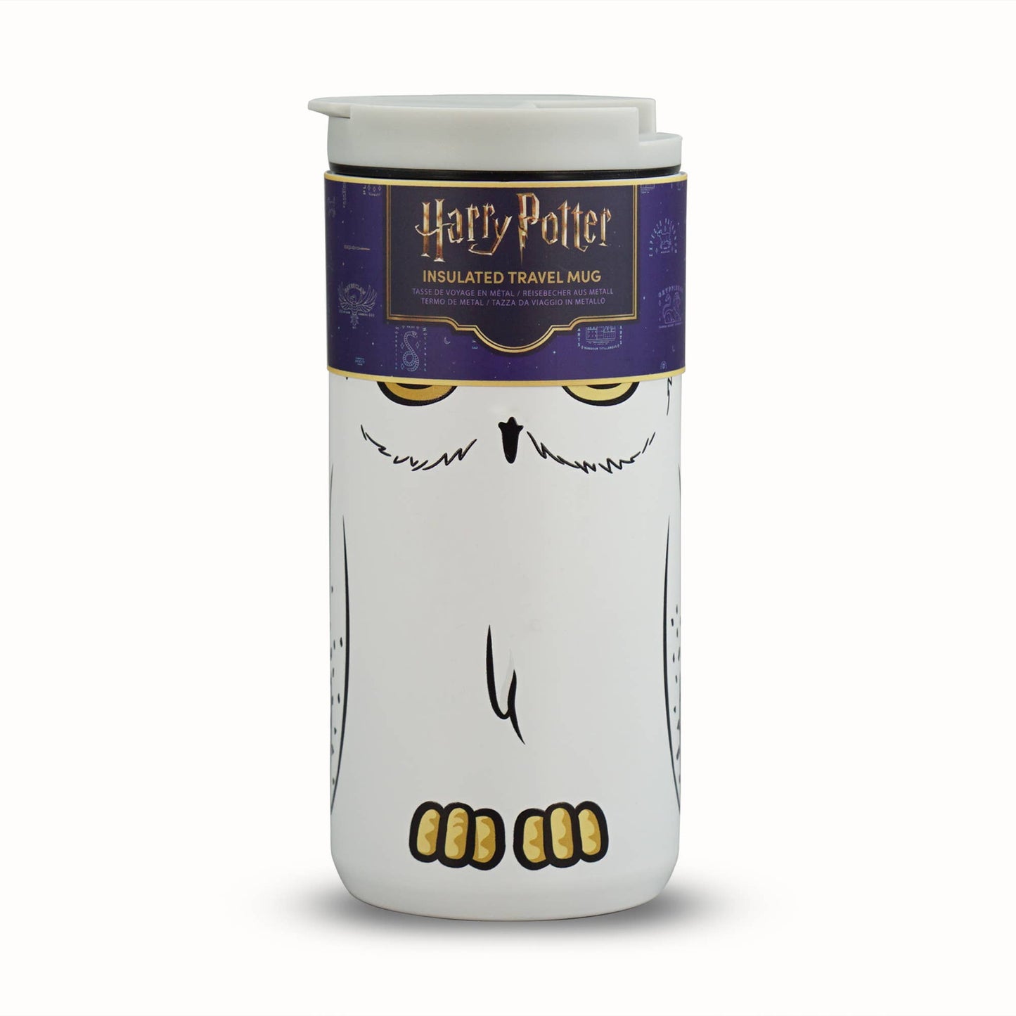 Mug de voyage en métal Harry Potter - Hedwige 350 ml