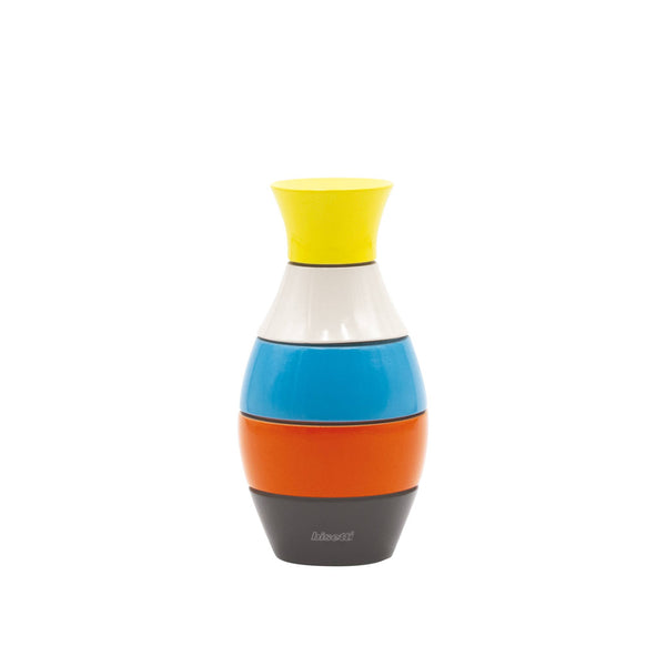 Moulin à épices "Vase" hêtre laqué multicolore petit