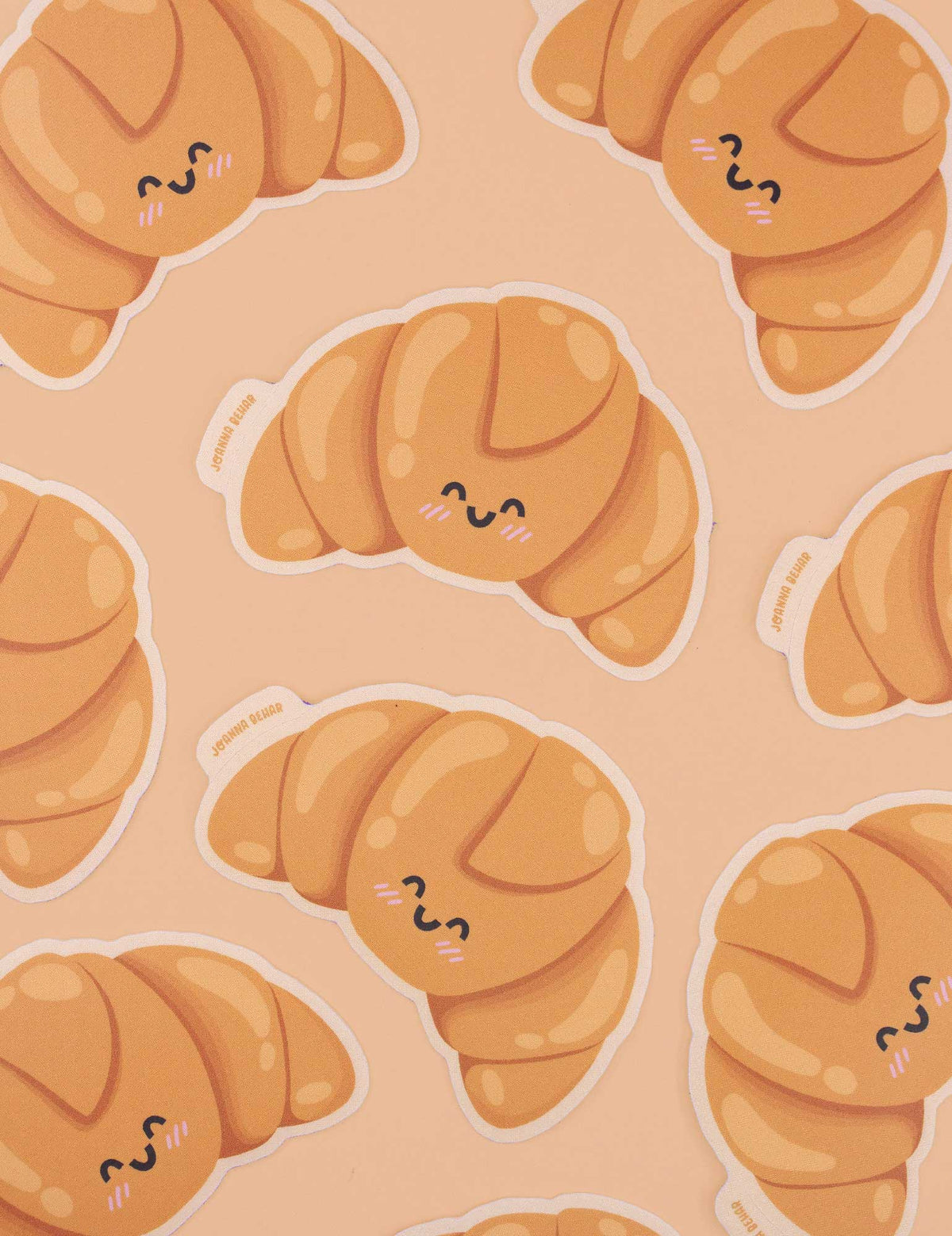 Kawaii Crescent Sticker