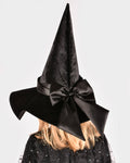 Witch hat with satin ribbon 44 cm