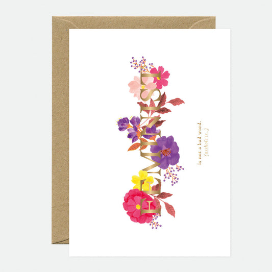 Feminist - Greeting card - Gold foil