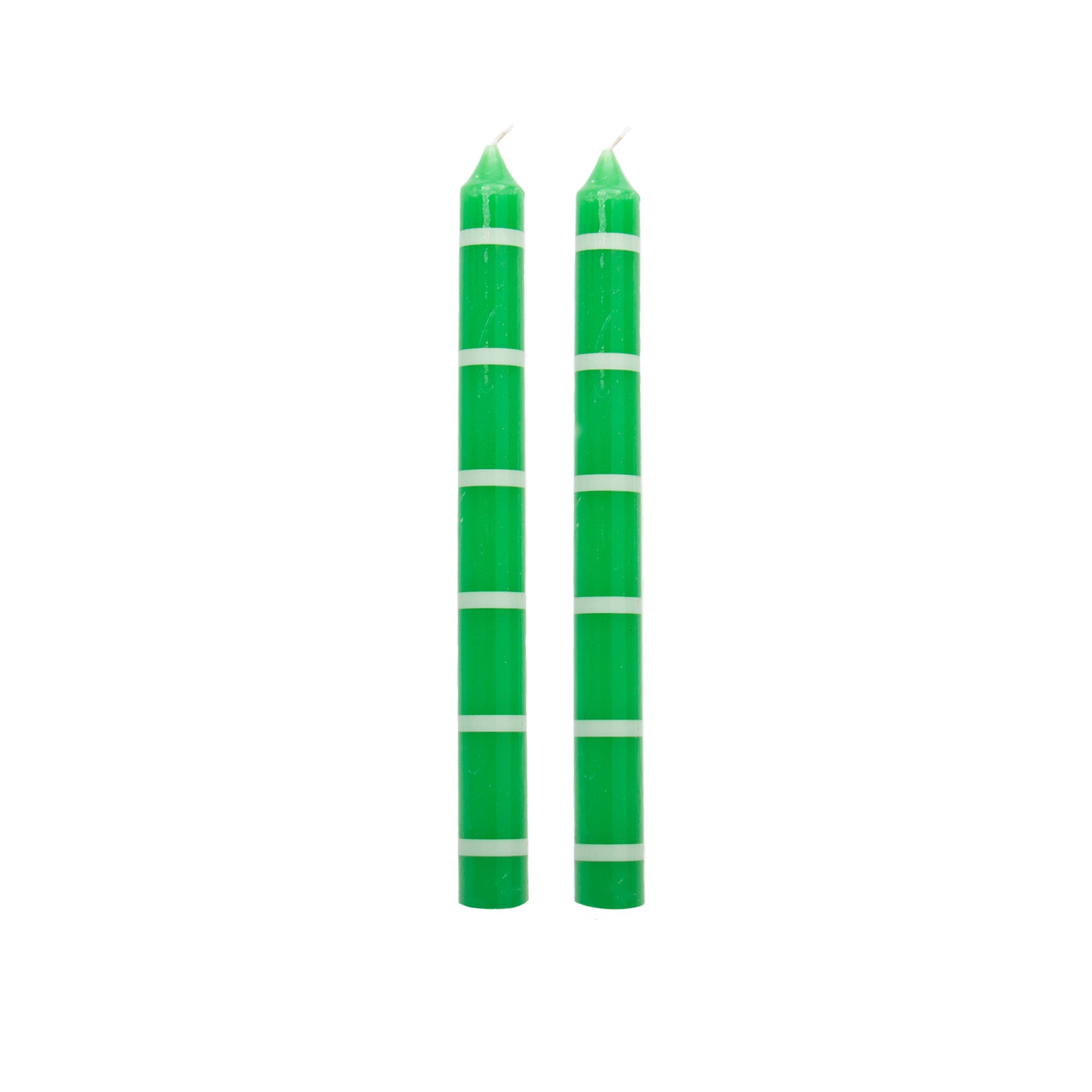 Lot de 2 Longues Bougies Émeraude Helio Ferretti Vue 1