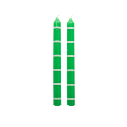 Lot de 2 Longues Bougies Émeraude Helio Ferretti Vue 1