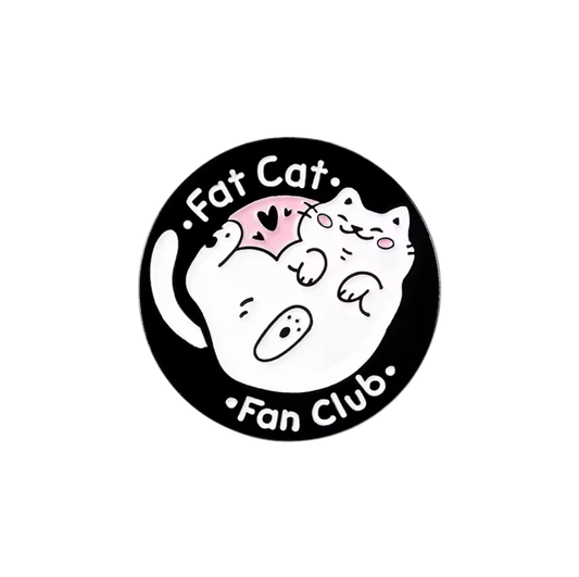 Fat Cat Fan Club Pin