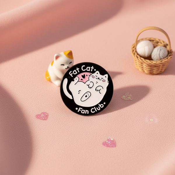 Anstecknadel des Fat Cat Fanclubs