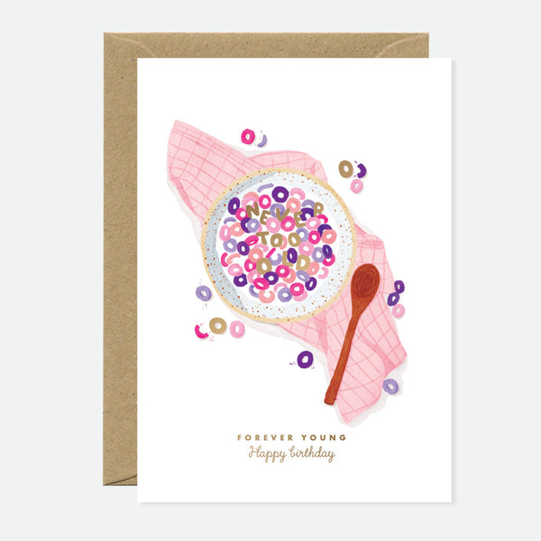 Cheerios Forever Young - Greeting Card - Gold Foil