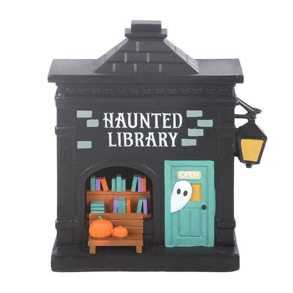 Halloween LED Light Decoration: haunted bookcase
