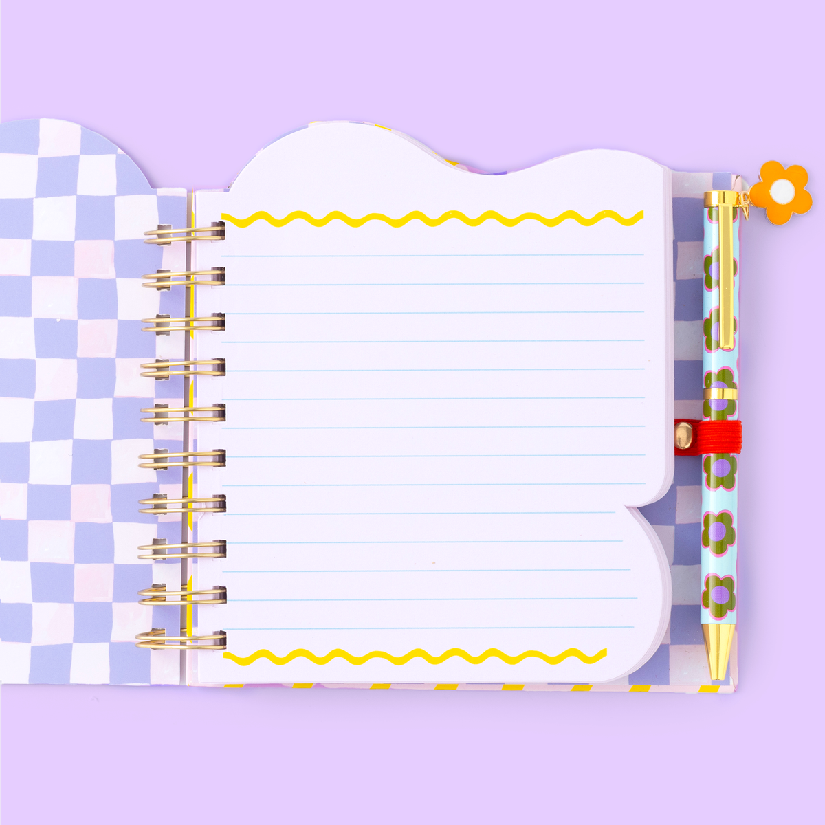 Ruler-shaped notebook for girls &amp; pen