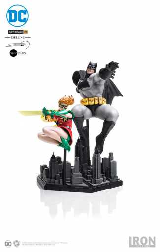 Batman & Robin Deluxe Statue By Frank Miller - The Dark Knight Returns - Art Scale 1/10 - Iron Studios