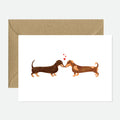 Dachshunds Lovers - Greeting Card