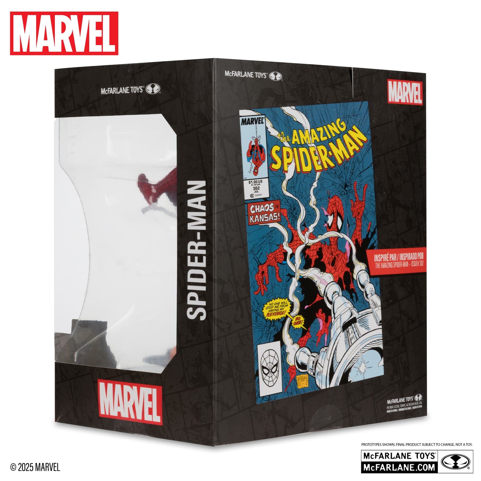 spider man 1 10th scale collectible with scene the amazing spider man 302 mcfarlane toys