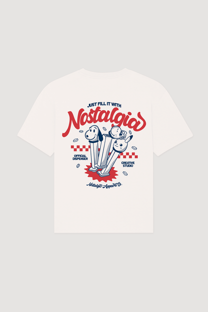 t shirt just fill it with nostalgia nostalgic apparel