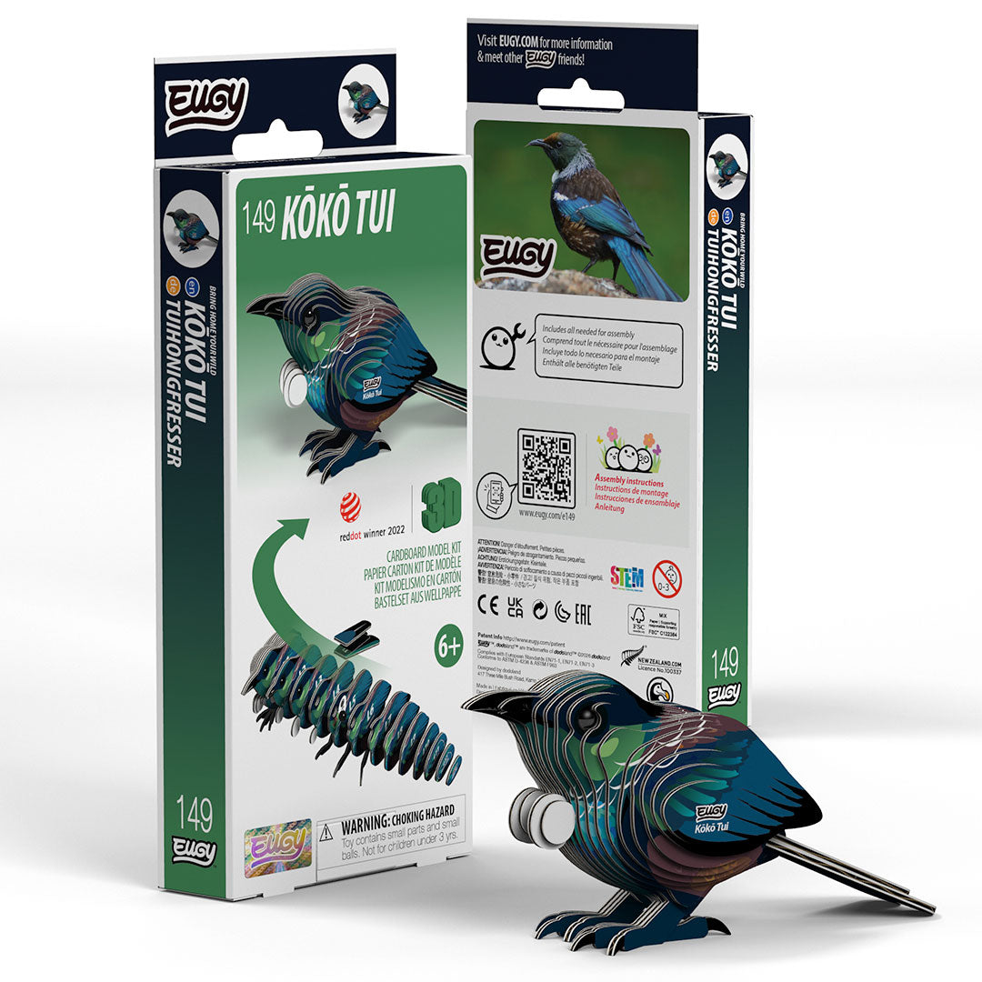 Maquette 3D EUGY 149 Kōkō Tui – emballage