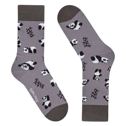 Funny Cotton Long Socks for Men and Women, Panda Print