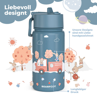Thermo Kids Stainless Steel Drinking Bottle - Firefighter
