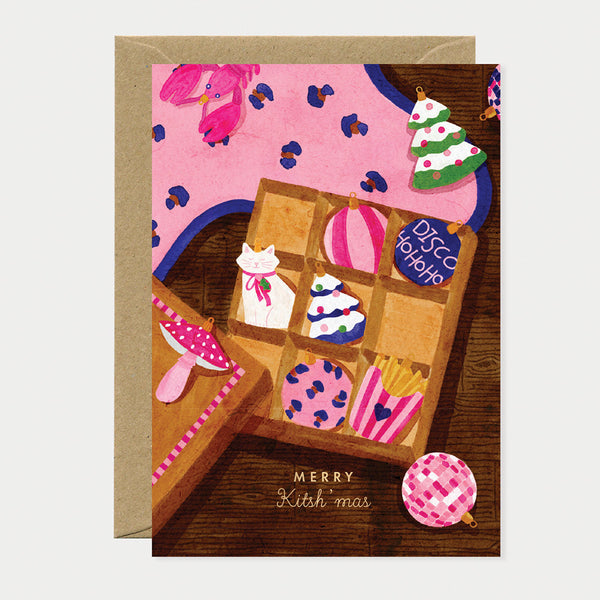 Merry kitschmas - Greeting card - Gold Foil