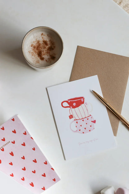 Tasse de thé - Carte de vœux