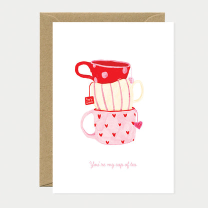 Tasse de thé - Carte de vœux