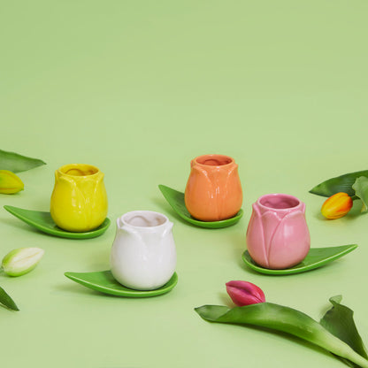 Set de 4 tasses à café Tulip