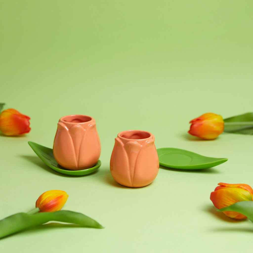 Set de 2 tasses à café Tulip