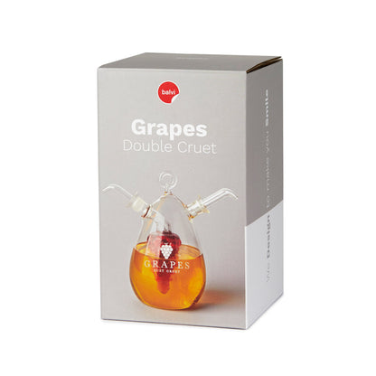 Double Cruet with Grapes