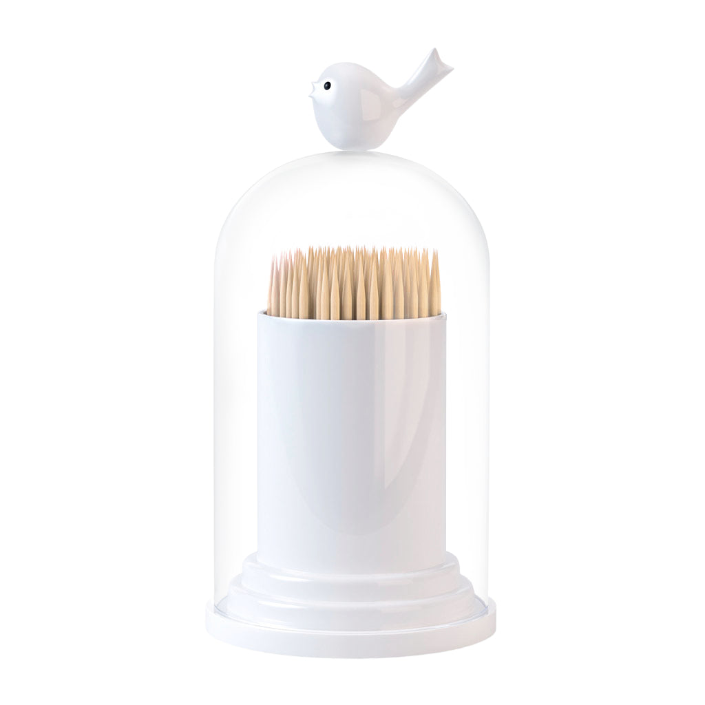 Porte-cure-dents & distributeur coton-tiges Birdie