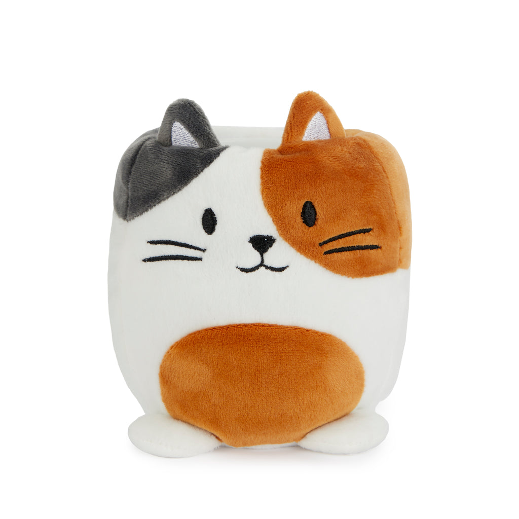 Fluffy Calico Kitty Pencil Holder