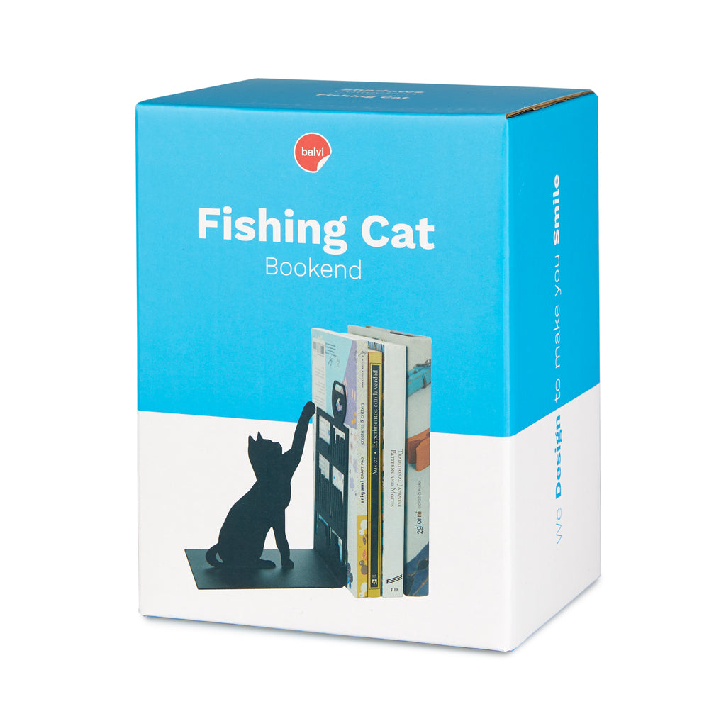 Serval Fishing Bookend