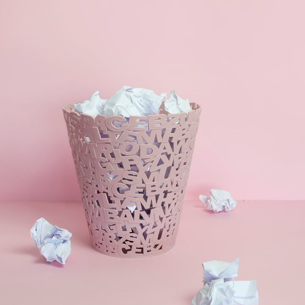 Corbeille à papier Letters