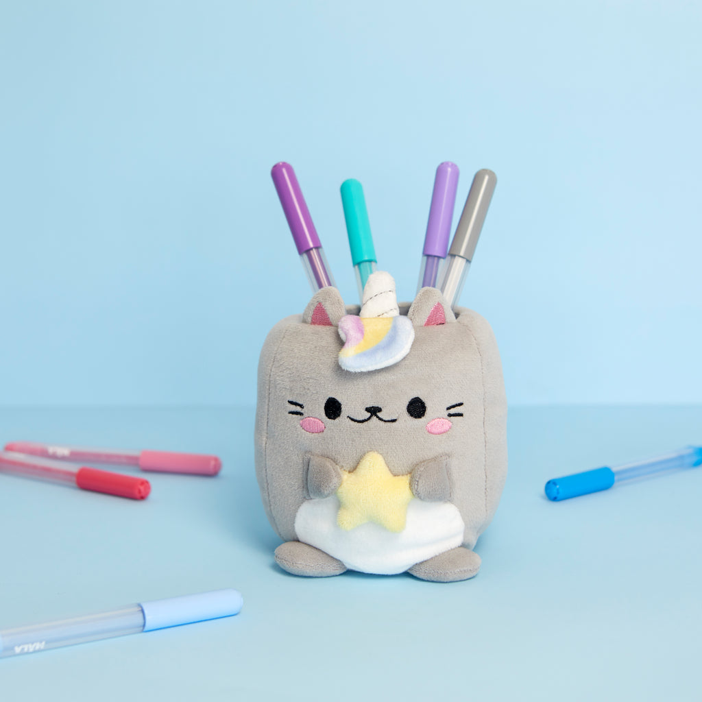 Fluffy Kawaii Starry Pencil Holder