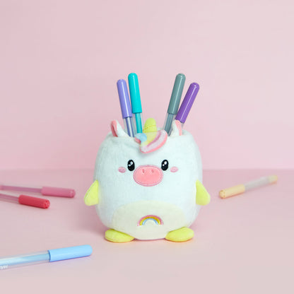 Fluffy Unicorn Pencil Holder