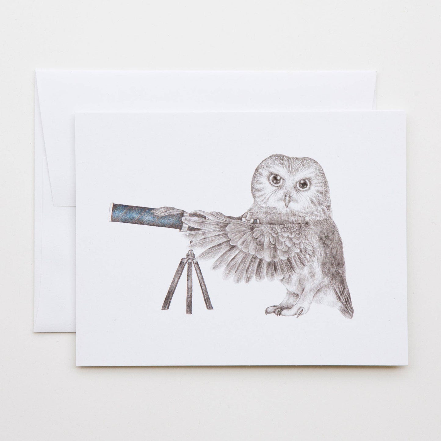 Pearl Papineau Saw Whet Owl Card