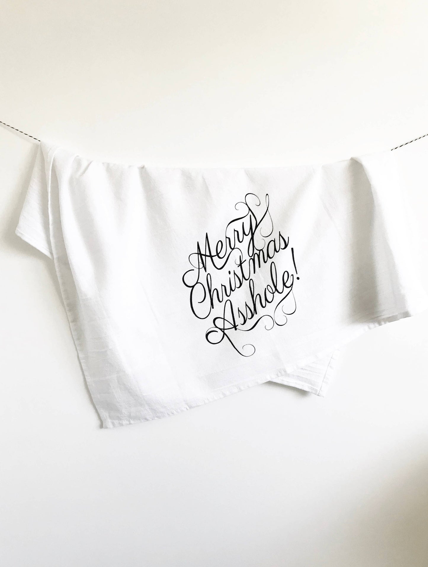 Torchon Merry Christmas Asshole