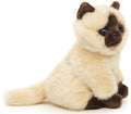 Peluche Chat Siamois Beige Assis