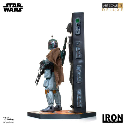 Boba Fett & Han Solo in Carbonite Deluxe Statue - Star Wars - Art Scale 1/10 - Iron Studios