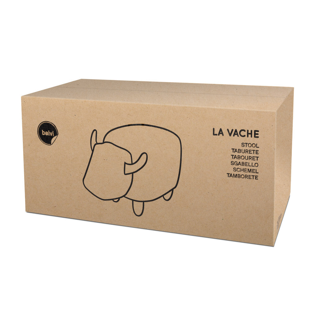 Tabouret La Vache – Similicuir & Bois