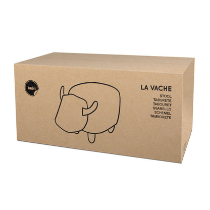Tabouret La Vache – Similicuir & Bois
