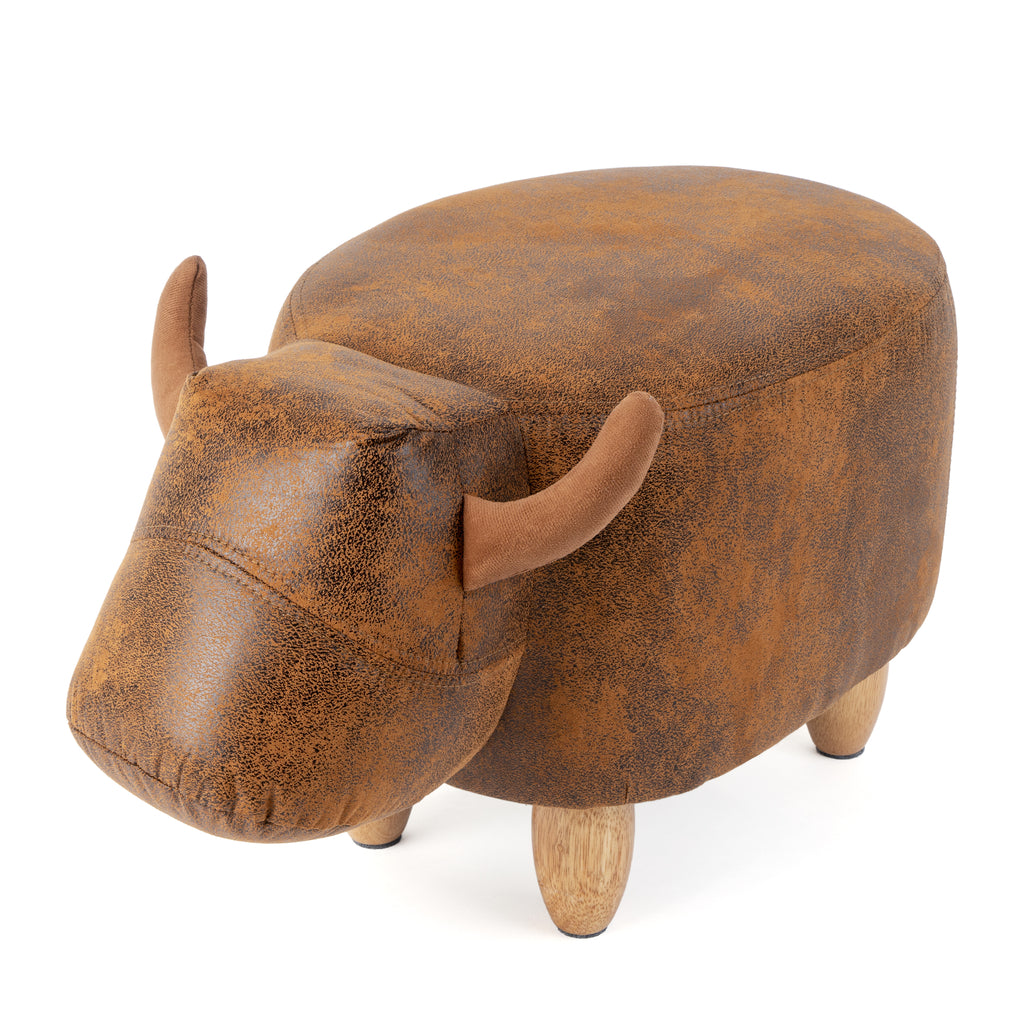 Tabouret La Vache – Similicuir & Bois